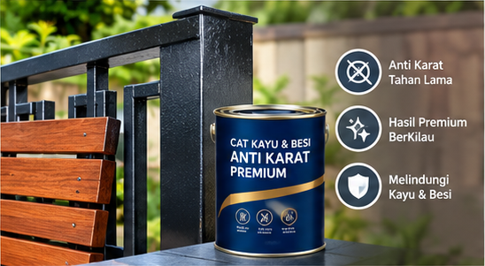 cat kayu dan besi anti karat premium
