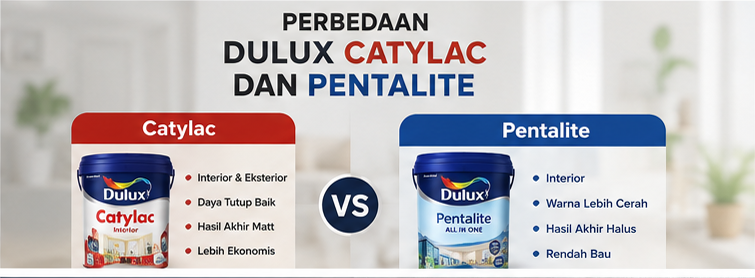 perbedaan dulux catylac dan pentalite