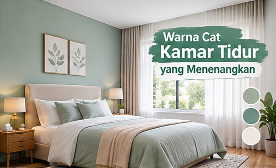 warna cat kamar tidur yang menenangkan