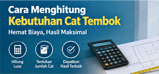 cara menghitung kebutuhan cat tembok