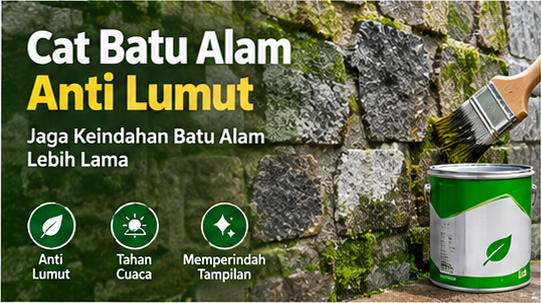 cat batu alam anti lumut