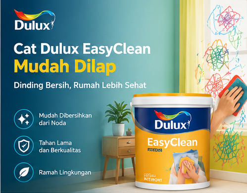 cat dulux easyclean mudah dilap
