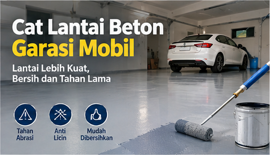 cat lantai beton garasi mobil