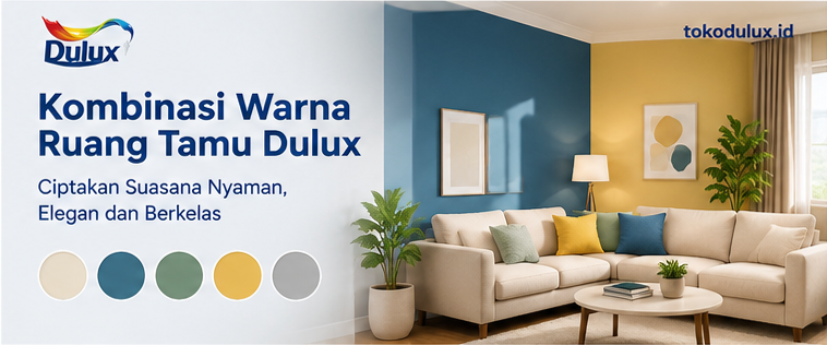 kombinasi warna ruang tamu dulux